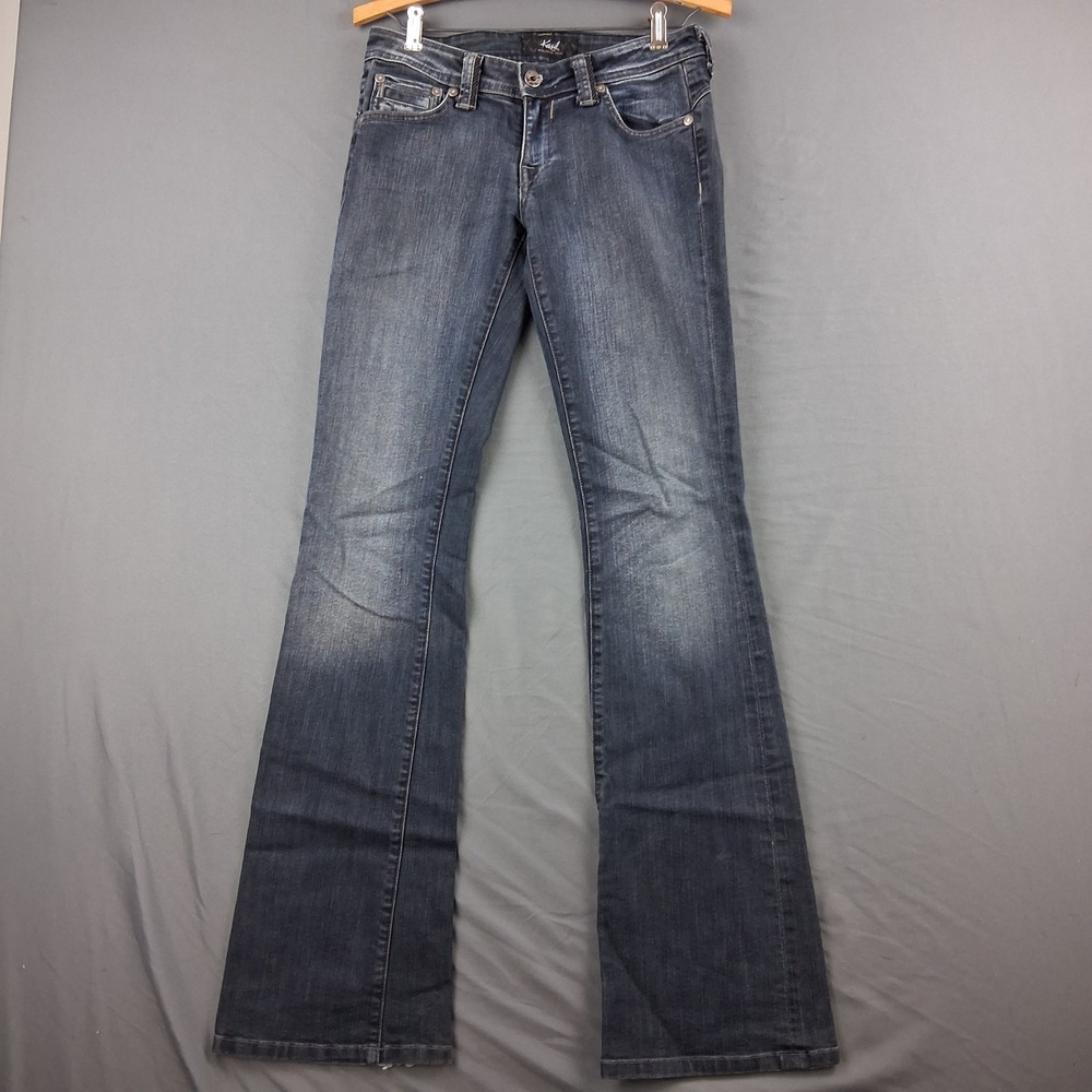 Kasil Heritage Devoted Olivia Jeans 27 Dark Wash Bootcut Low Rise USA Y2K